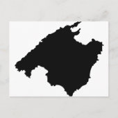 mallorca contour icon briefkaart (Voorkant)