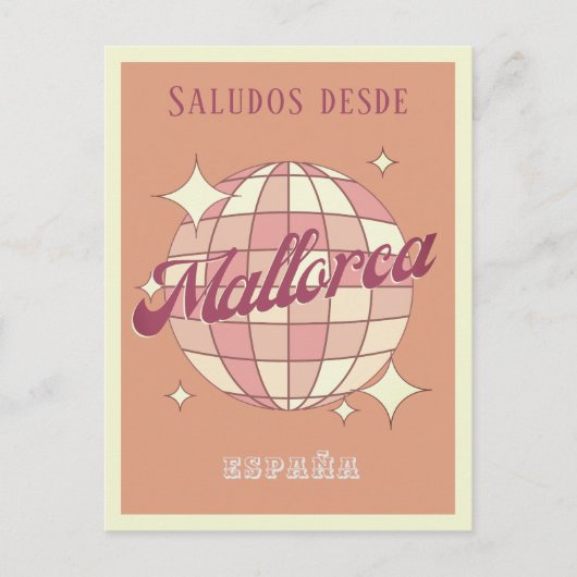 Mallorca España retro  Briefkaart (Voorkant)