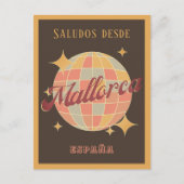 Mallorca España Spanje Retro  Partij Briefkaart (Voorkant)
