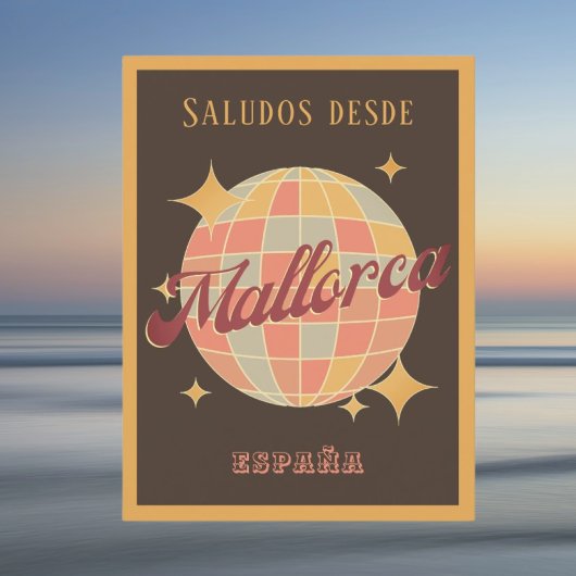Mallorca España Spanje Retro  Partij Briefkaart