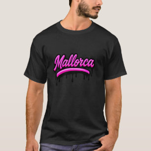 Mallorca Graffiti Reizen Vakantie T-shirt