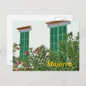Mallorca Green Windows Briefkaart (Voorkant / Achterkant)