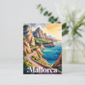 Mallorca kunst briefkaart (Staand voorkant)