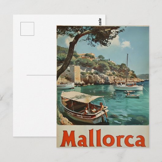 Mallorca Kust Bliss Oude Ansichtkaart Briefkaart (Voorkant / Achterkant)