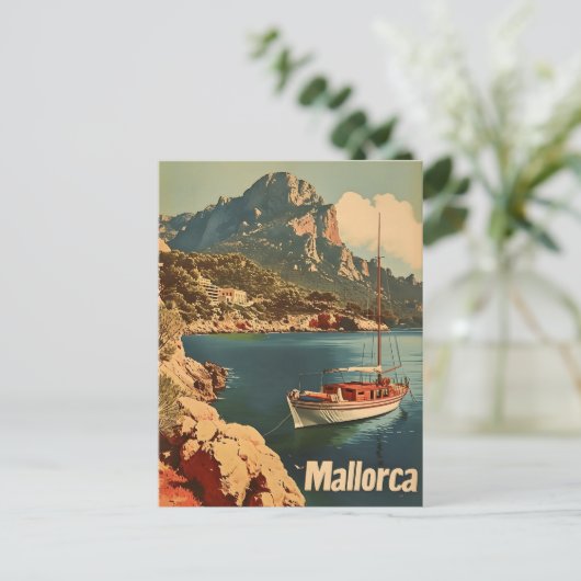 Mallorca Kust Bliss Oude Ansichtkaart Briefkaart (Staand voorkant)