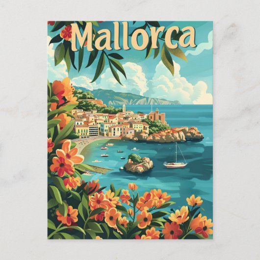 Mallorca kust briefkaart (Voorkant)