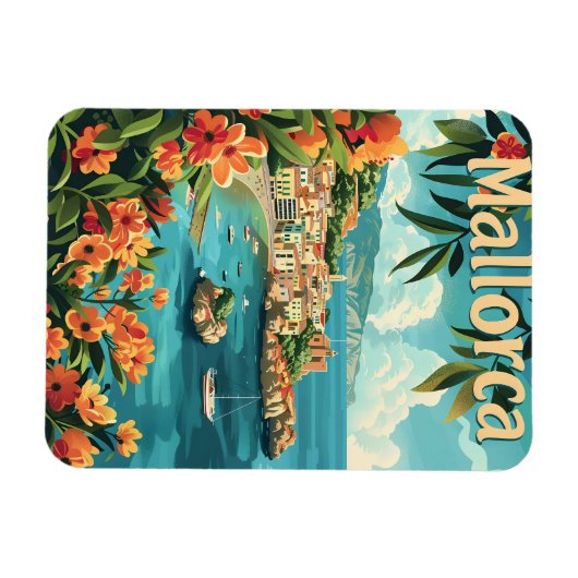 Mallorca kust magneet (Horizontaal)