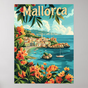 Mallorca kust poster