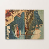 Mallorca kustgelukzaligheid  Briefkaart Legpuzzel (Horizontaal)