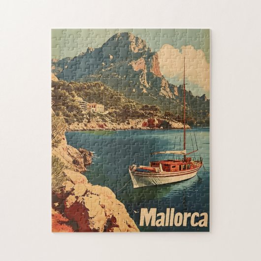 Mallorca kustgelukzaligheid  Briefkaart Legpuzzel (Verticaal)