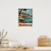 "Mallorca Kustgelukzaligheid  Briefkaart" Poster (Keuken)