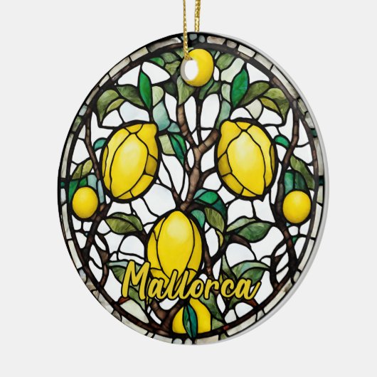 Mallorca Lemon Tree Keramisch Ornament (Links)