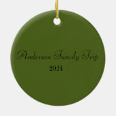 Mallorca Lemon Tree Keramisch Ornament (Achterkant)