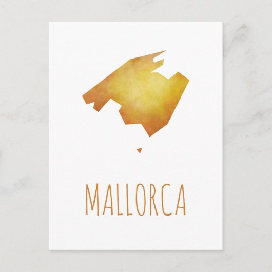 Mallorca Map Briefkaart (Voorkant)