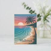 Mallorca  minimalistisch briefkaart (Staand voorkant)