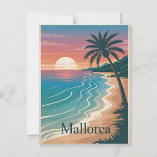 Mallorca  minimalistisch briefkaart