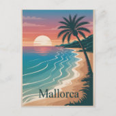 Mallorca  minimalistisch briefkaart (Voorkant)