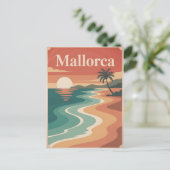 Mallorca  minimalistisch briefkaart (Staand voorkant)