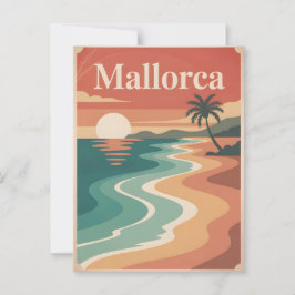 Mallorca  minimalistisch briefkaart