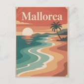 Mallorca  minimalistisch briefkaart (Voorkant)