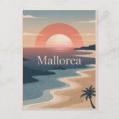 Mallorca minimalistisch briefkaart (Voorkant)