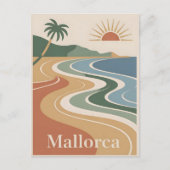 Mallorca  minimalistisch briefkaart (Voorkant)