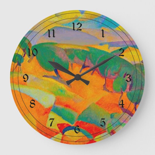 Mallorca Mountains, schilderij van Leo Gestel Grote Klok (Voorkant)