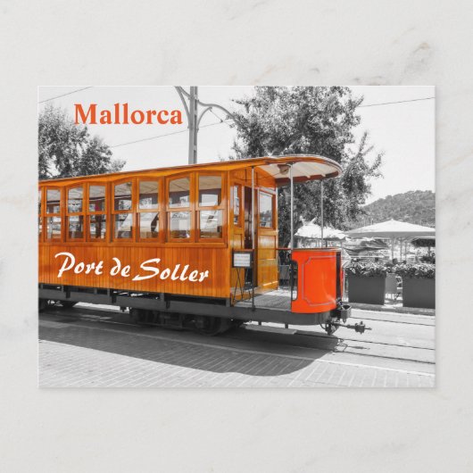 Mallorca Old Tram of Port de Soller Briefkaart (Voorkant)