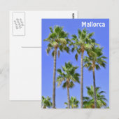 Mallorca Palm Trees Briefkaart (Voorkant / Achterkant)