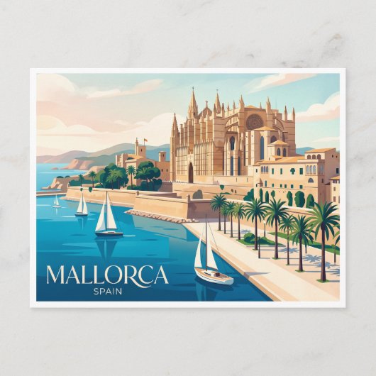 Mallorca Palma Spanje Briefkaart (Voorkant)