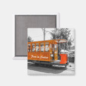 Mallorca Port de Soller Oude Tram Souvenir Magneet (Voorkant / Achterkant)