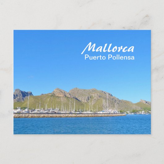 Mallorca, Puerto Pollensa - Briefkaart (Voorkant)