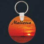 Mallorca Romantic Sunset at the Zee Photo Souvenir Sleutelhanger<br><div class="desc">Fotografie van een prachtige en romantische zonsondergang op het zee, genomen op het Spaanse eiland Mallorca in het Middellandse-Zee in Europa.</div>