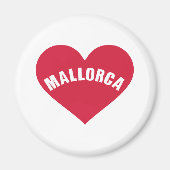 Mallorca rood hart magneet (Voorkant)