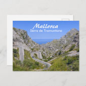Mallorca Serra de Tramuntana Mountain Road Briefkaart (Voorkant / Achterkant)