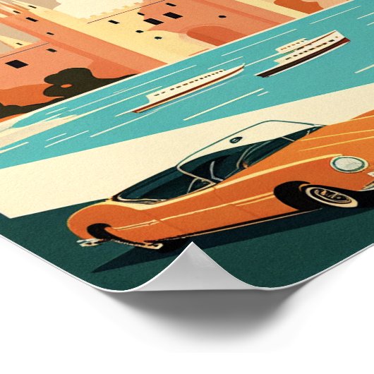 Mallorca Spain Minimalistisch kunstPoster Poster (Hoek)