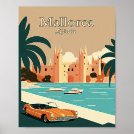 Mallorca Spain Minimalistisch  kunstPoster Poster