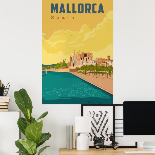 Mallorca, Spain Poster (Thuiskantoor)