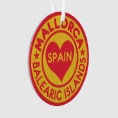 Mallorca Spanje, aangepast versiering Ornament (voorkant)