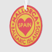 Mallorca Spanje, aangepast versiering Ornament (voorkant)