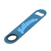 MALLORCA Spanje aangepaste tekst en kleurflesopeni Speed Flessenopener (Voorkant Gekanteld)