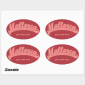 MALLORCA Spanje aangepaste tekst & kleur stickers (Vel)