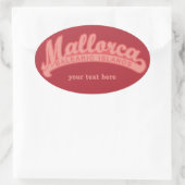 MALLORCA Spanje aangepaste tekst & kleur stickers (Tas)