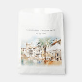 Mallorca Spanje Aquarel Landschap Bruiloft Bedankzakje (Voorkant)