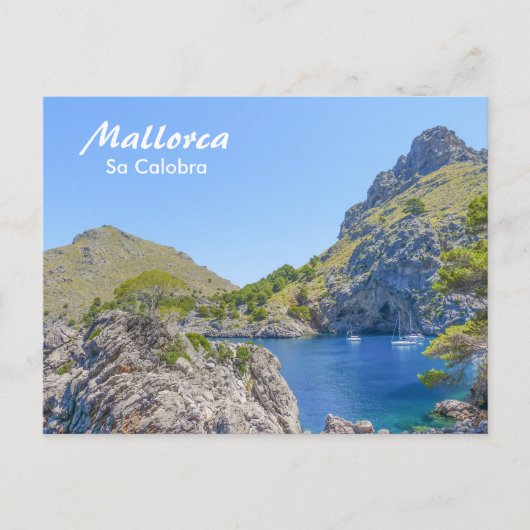 Mallorca, Spanje Baai van Sa Calobra Briefkaart (Voorkant)