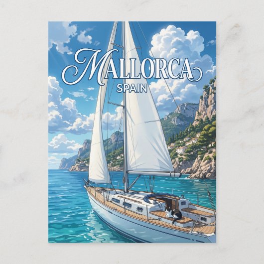 Mallorca Spanje Briefkaart (Voorkant)