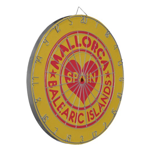 MALLORCA Spanje dart board Dartbord (Voorkant Links)