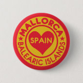 MALLORCA Spanje-knoppen Ronde Button 5,7 Cm (Voorkant)