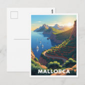 Mallorca, Spanje – kustweg Briefkaart (Voorkant / Achterkant)