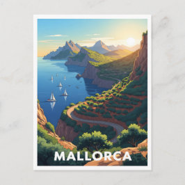Mallorca, Spanje – kustweg Briefkaart